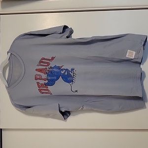 Men's Size XL, The Retro Brand DePaul "Billy Blue Demon" 😈 Retro Logo T-Shirt